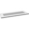 Ekena Millwork Vertical Surface Mount PVC Gable Vent: Non-Functional, w/3-1/2"W x 1"H, Standard Frame, 36"W x 14"H GVPVE36X1401SN - alternate 3